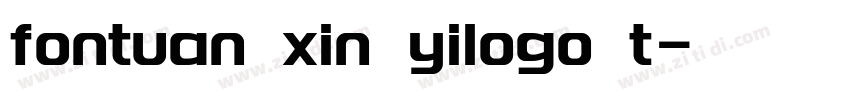 fontuan xin yilogo t字体转换